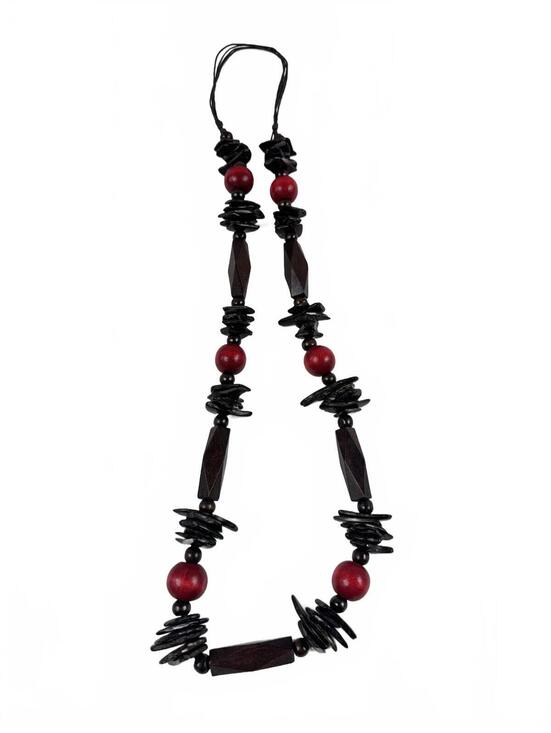 Fashion Jewelry Jewelry - Fashion Jewelry Red & Wooden Beaded Women's Necklace
